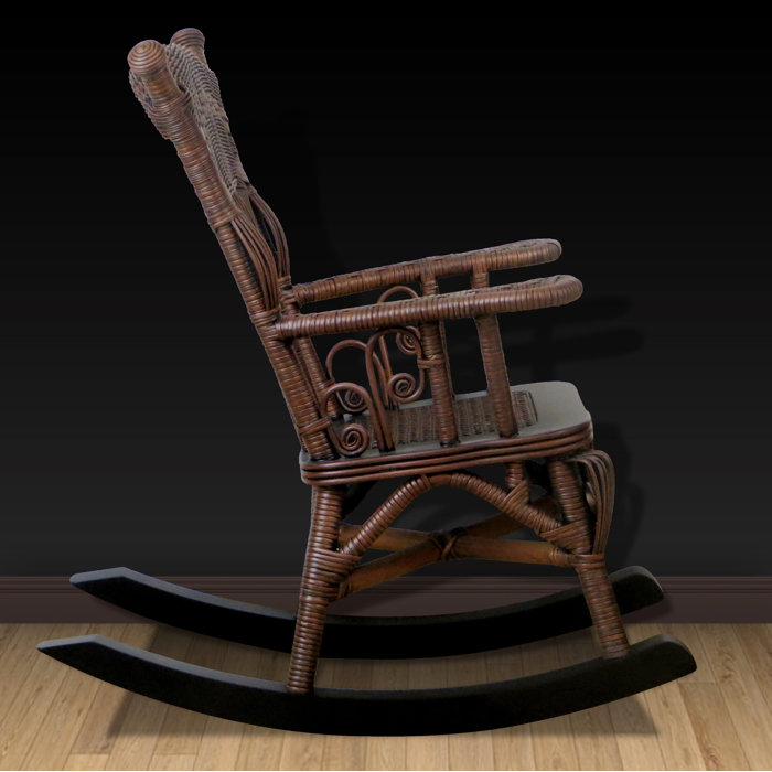 Bay Isle Home Deas Kid's Wicker Rocking Chair & Reviews | Wayfair