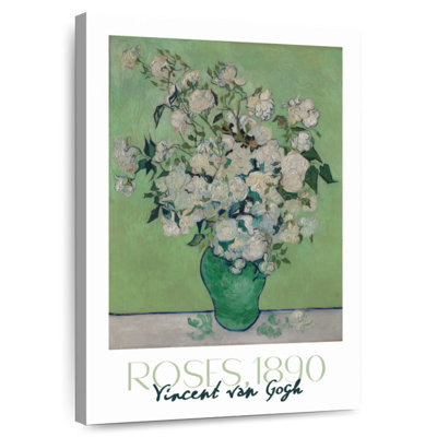 Affiche d'exposition Roses Van Gogh
