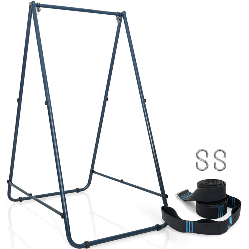 Support de chaise hamac en acier, Bleu