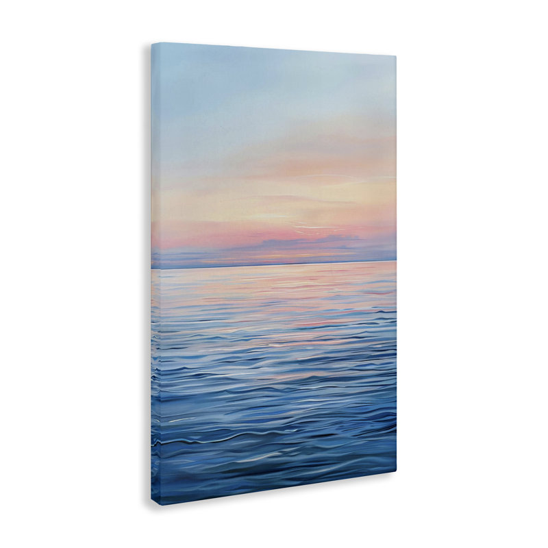 Toile dégradée Sunrise over Ocean, design par LSR Design Studio, H 24 po x l 16 po