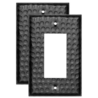Hand Hammered 1-Gang Rocker Light Switch Standard Wall Plate