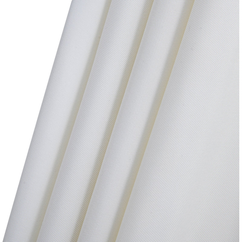 Parasol de patio en tissu / aluminium avec base Chavelle, Noir, Blanc