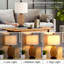 22.5" Compact Rattan Bedside Table Lamp with USB & Touch, Bulb Included-661218906