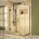 Unidoor Plus 38.5" W x 30.375" D x 72" H Frameless Pivot Rectangle Shower Enclosure with Fixed Panel