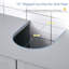 Base de meuble-lavabo gris sous le lavabo - base de meuble-lavabo peu encombrante avec tablette ajustable pour hygiène quotidienne et armoire à serviettes Gris, découpe en U requise pour l'organisation du produit