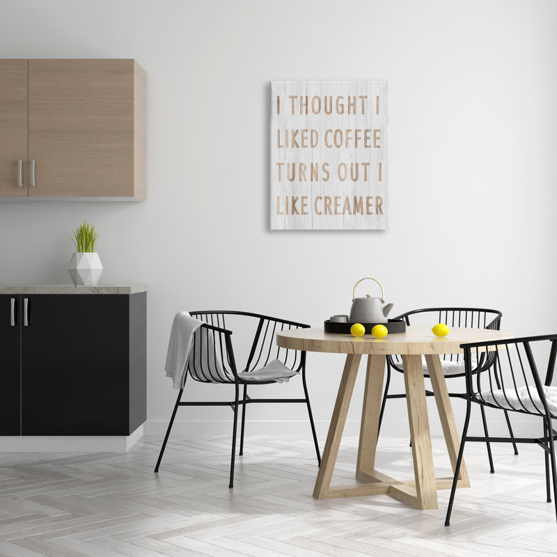 «Funny Kitchen Coffee», art mural sur toile par Lil 'Rue, H 30 po x l 24 po x P 1,5 po