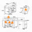 136 cm W Kitchen Island with Top-2014821542