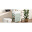 Meuble-lavabo moderne de 20 pouces avec lavabo en céramique, armoire de rangement, tiroir, tablette latérale et poignée dorée pour les petites salles de bain