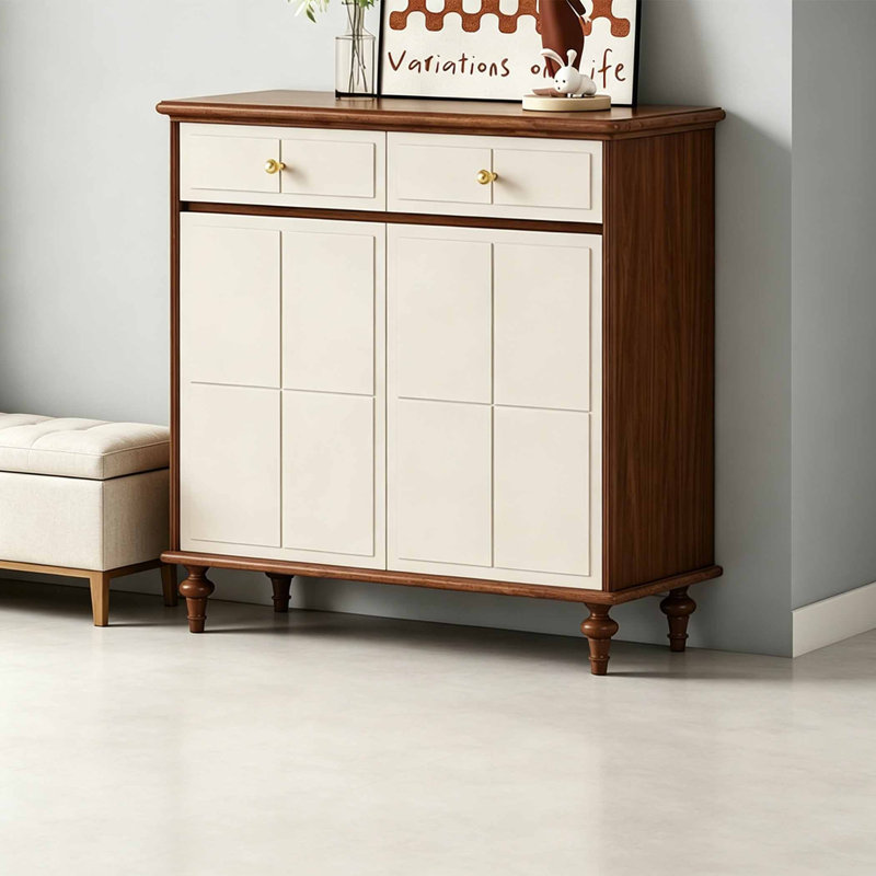 Armoire à chaussures de luxe American Home, Crème/brun