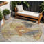Tapis extérieur rond 8 po taupe
