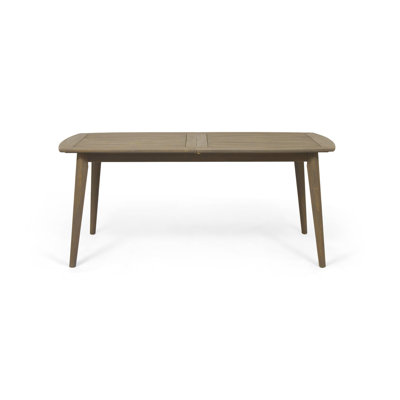 Wood Table, Expandable, Gray Finish - Add Style To Your Outdoor Area Dining And Expandable Furniture