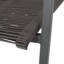 Chaises d'extérieur modernes avec assise en corde tissée, aluminium, gris foncé, de 2, structure ergonomique en aluminium gris, ténacité