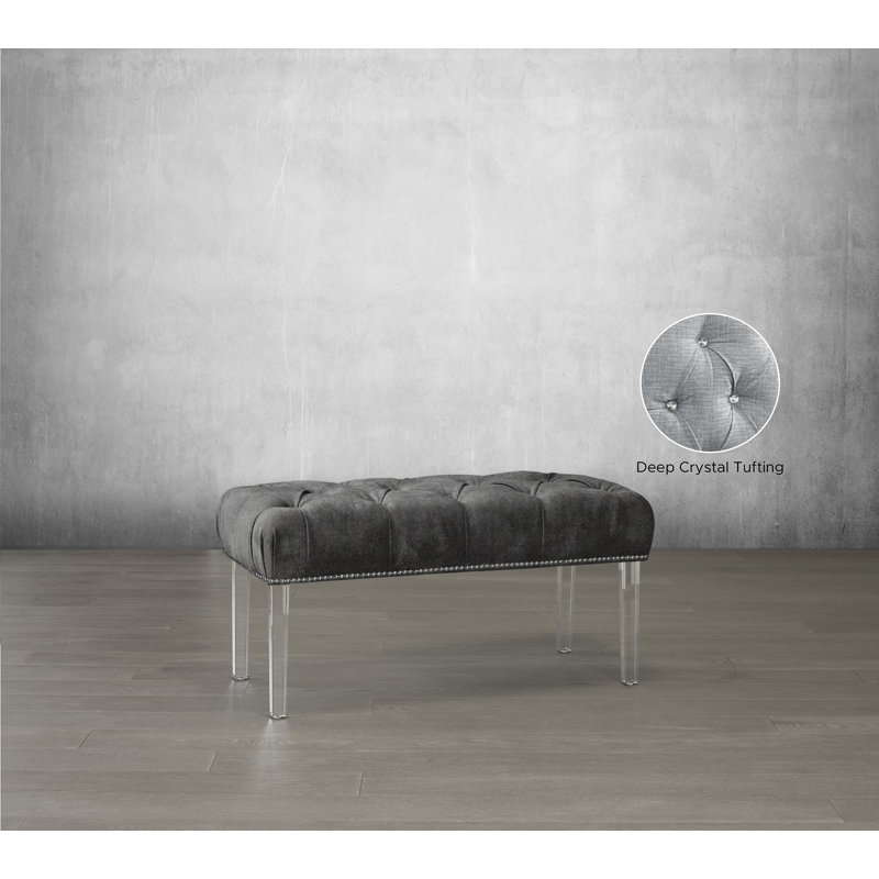 Banc en faux cuir Letendre, Pierre