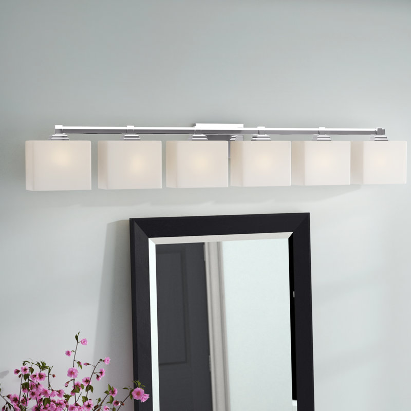 Éclairage pour meuble-lavabo 6 lumières 100w Casson, Chrome poli