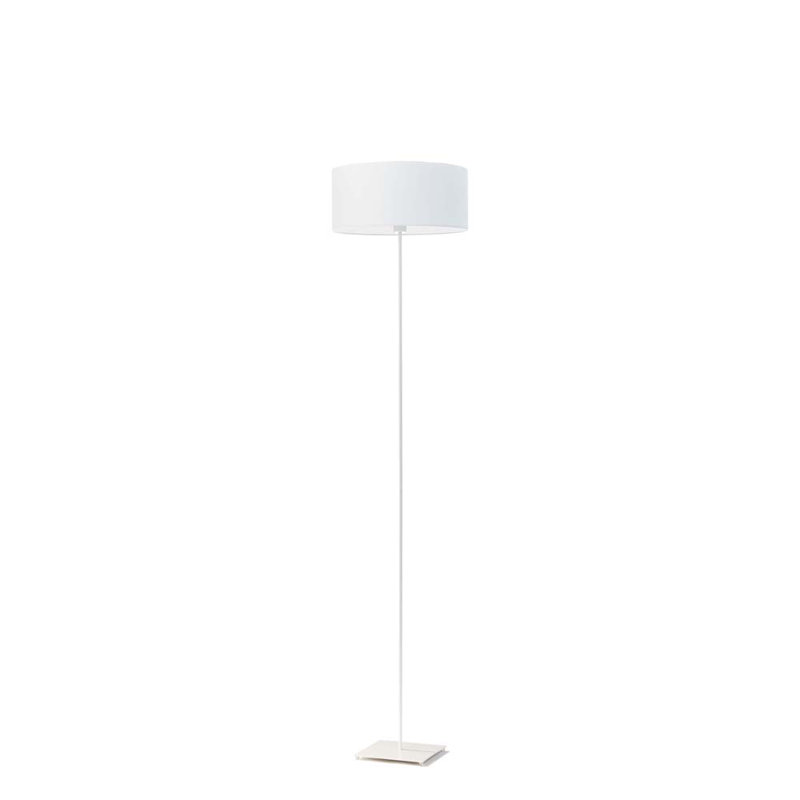 Ayania 150cm Traditional Floor Lamp, White, White