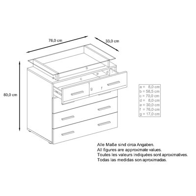 Mazur 76cm Sideboard
