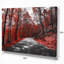 « red automne forest » paysages, reproduction de photo sur toile tendue-29507316