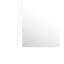 Miroir moderne blanc pour commode - Perception transparente, verre, P 35 po x l 1 po H 39 po, poids de 25 lb avec
