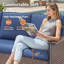 Ensemble de conversation d'extérieur en osier 9 pièces avec fauteuils et chaises pivotantes Coady-1331711797-1331711792