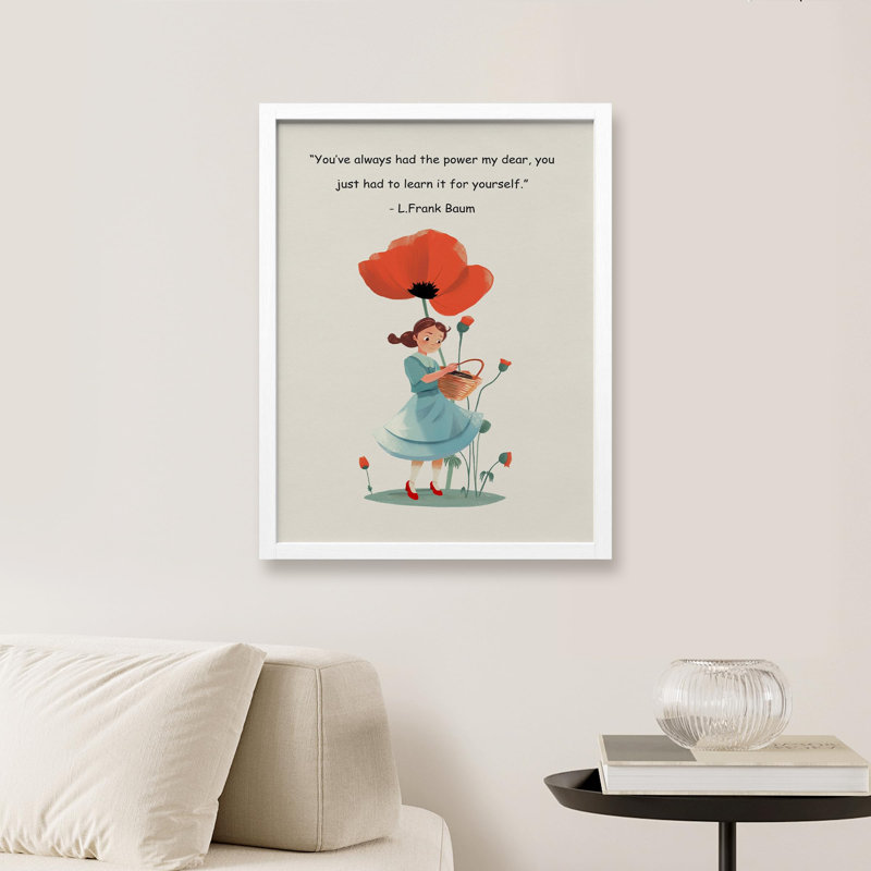 "Citation de beauté pour enfants" sur papier, Blanc, H 10 po x l 8 po