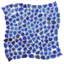 Fractal Pebble 11.88 in. x 11.88 in. Polished Glass Wall Mosaic Tile (0.98 Sq. Ft. / Each)-90639935