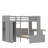 Florestan Twin Over Twin Bunk Bed with Build-In Desk with Built-In Ladder-335964462