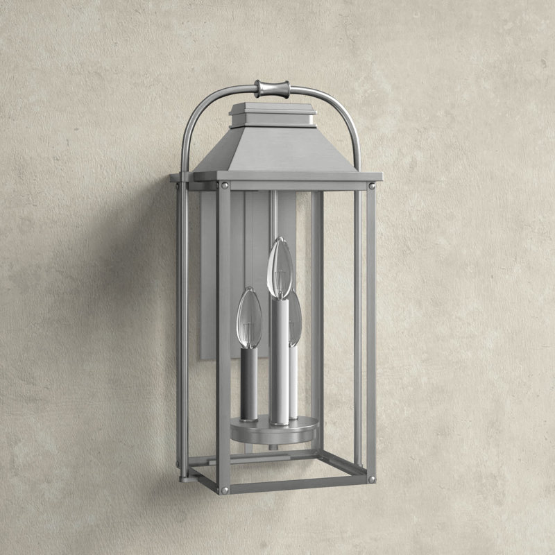 Newson Aluminium Wall Light, Painted Brushed Steel, 22.5" H x 10.5" W x 9.13" D