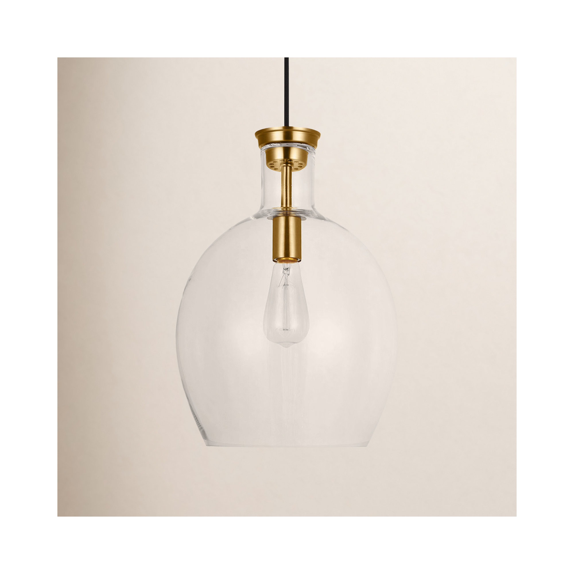 Single Light Glass Dimmable Pendant