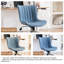 Swivel Adjustable Office Chair Ergonomic Faux Leather Desk Chair with Backrest Comfortable Padded Executive Chair for Home Office, Vanity Room-678384577