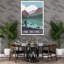 Lake District Hiker View Abstract Contemporary Landscape Mountain Wall Art Print-134812032
