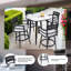 Chaises de bar pivotantes 2 pièces Modern Outdoor - Structure en aluminium avec braise-1717838540