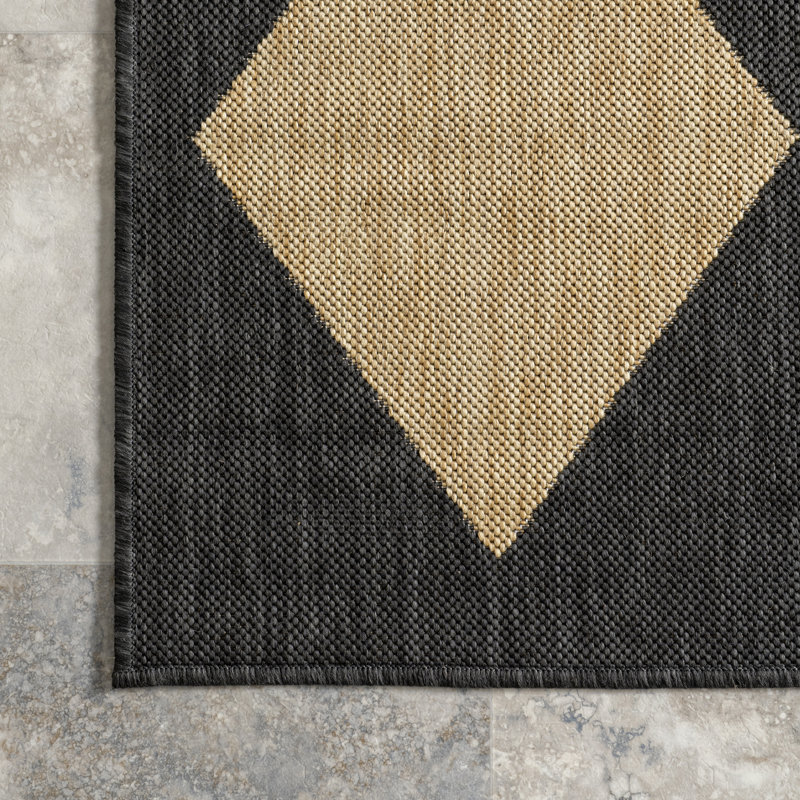 Tapis intérieur / extérieur Sabina Sabina, Rectangle 9 pi 6 po x 12 pi