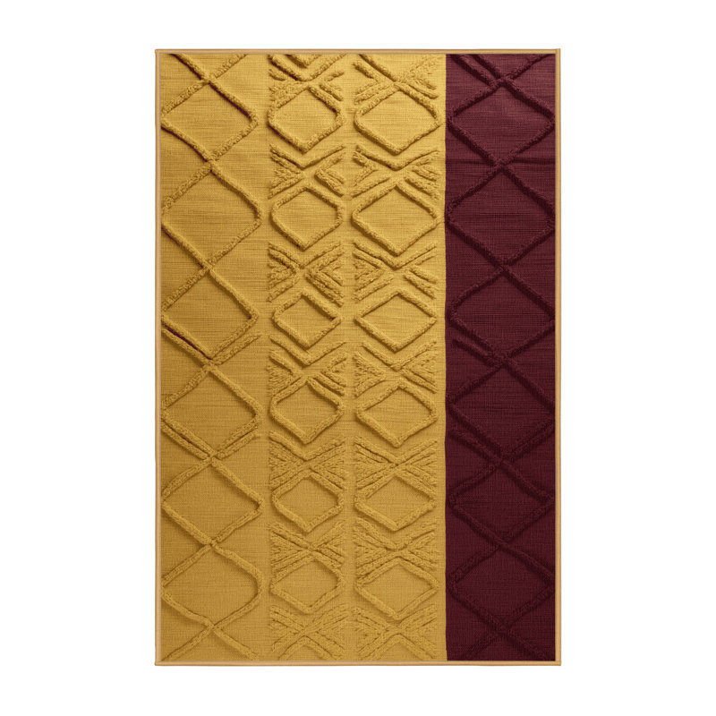 Tapis brun treillis lavable à la machine, Tapis de couloir 2 pi x 5 pi