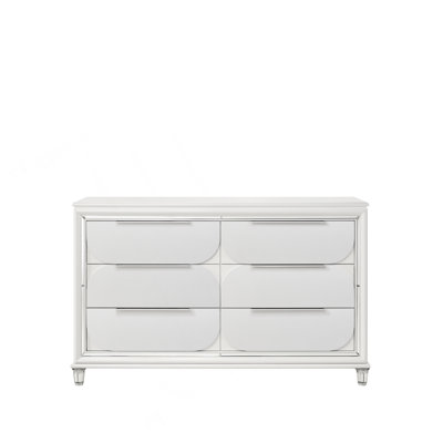 Commode Tarian, finition blanc perle BD02320