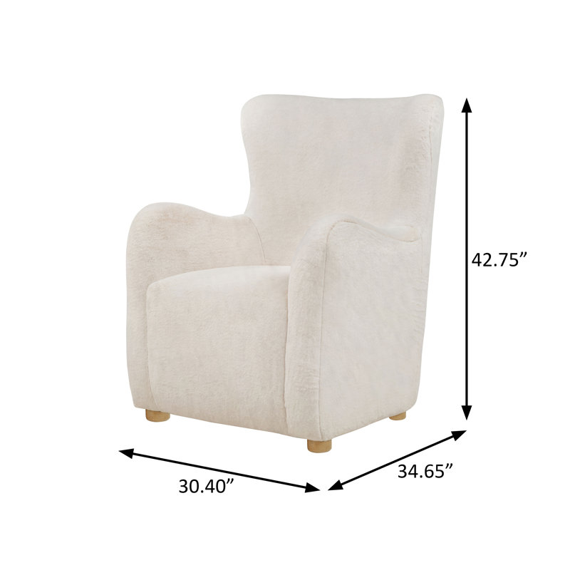 Fauteuil d'appoint transitionnel l 30,40 po, Ivory
