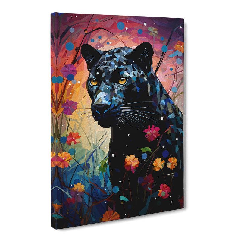 Panther Orphism - No Frame Print, 60cm H x 40cm W x 3cm D