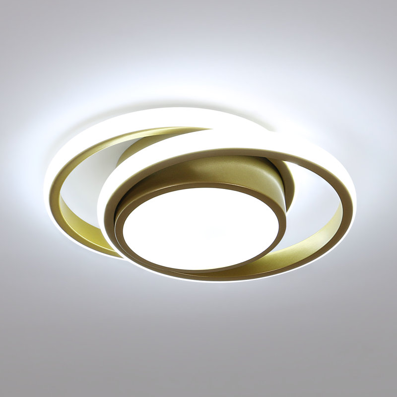Modern 27cm Gold Round LED Ceiling Light