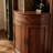 Modern Nut-brown Solid Wood Accent Cabinet