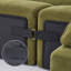 Canapé modulaire en forme de L de 102,3 po Elvarquess, canapé 4 places Cloud avec repose-pieds mobile, revêtement en chenille souple, sièges larges et profonds, mousse haute résilience et support à ressorts-2122573832