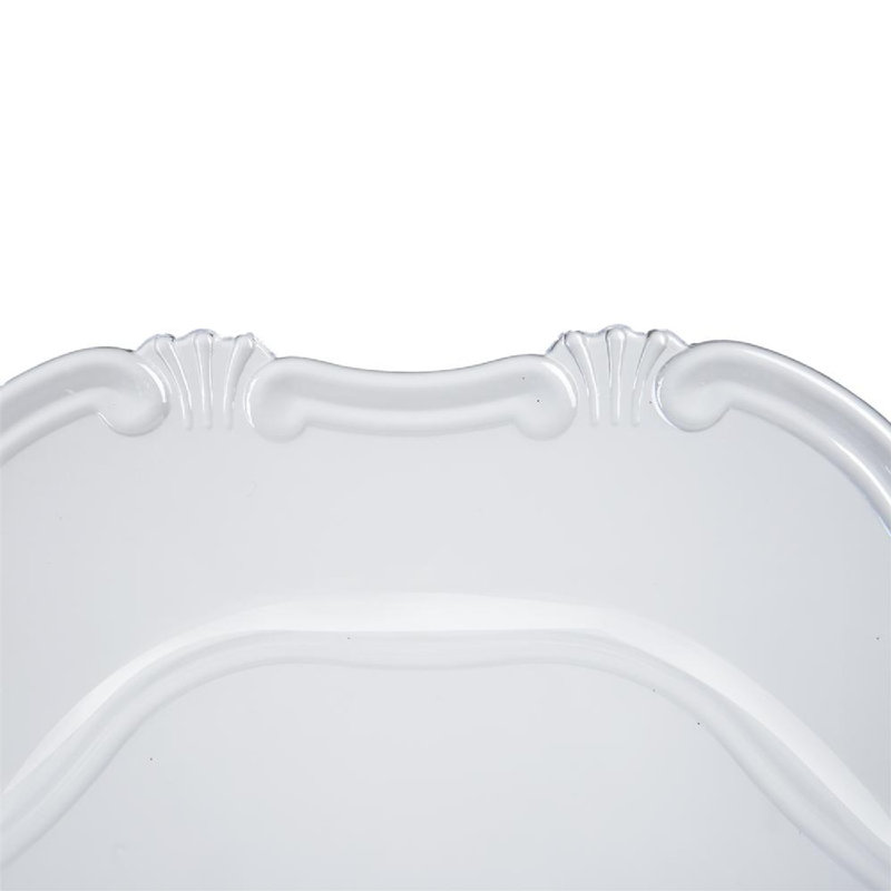 Ensemble de 6 assiettes en plastique Baroque