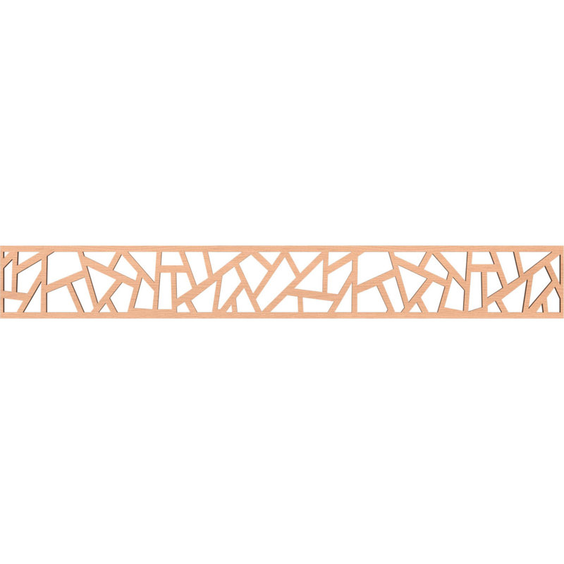 Moulure en bois Harrisburg, Aulne, H 6 po x l 46,5 po x P 0,25 po