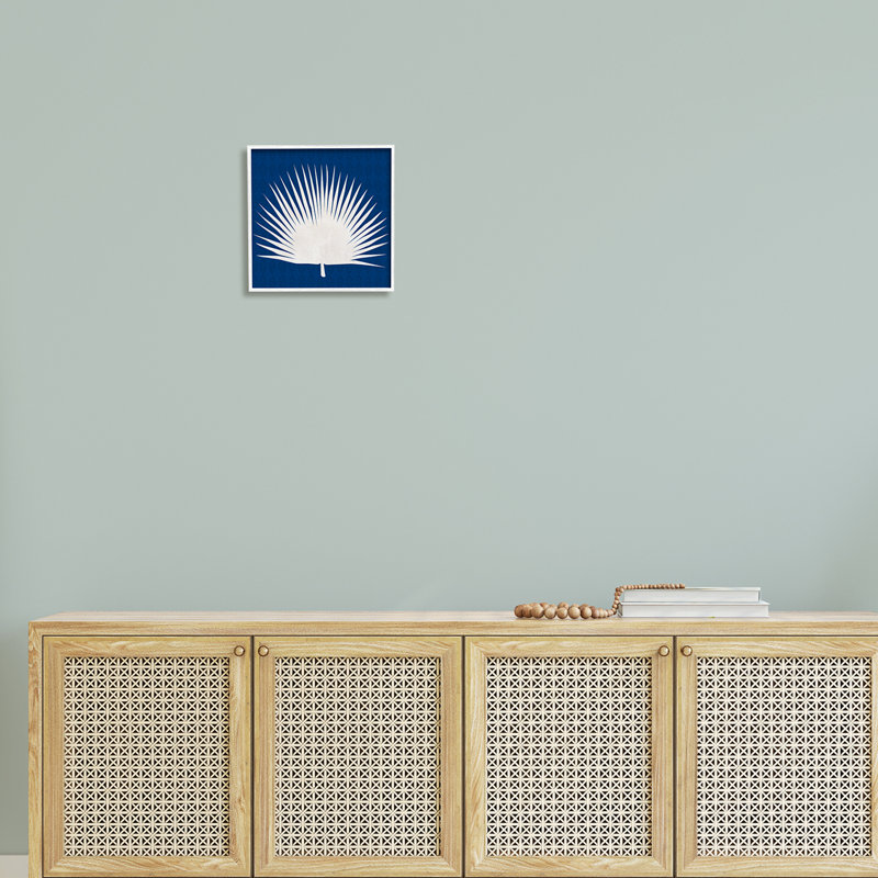 «Fan Palm Leaf Silhouette» par Susan Jill - impression sur bois, H 12 po x l 12 po x P 1,5 po