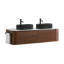 Meuble-lavabo courbé à double vasque avec rangement à fermeture en douceur et design naturel-1943855491-1943855492-1943855494