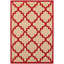 Tapis intérieur / extérieur sable / cerise tissé à la machine Laub-365851744