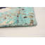 Tapis unique en viscose noué à la main style nouvel âge Ushak bleu clair 8 pi 2 po x 10 pi 2 po Finnan