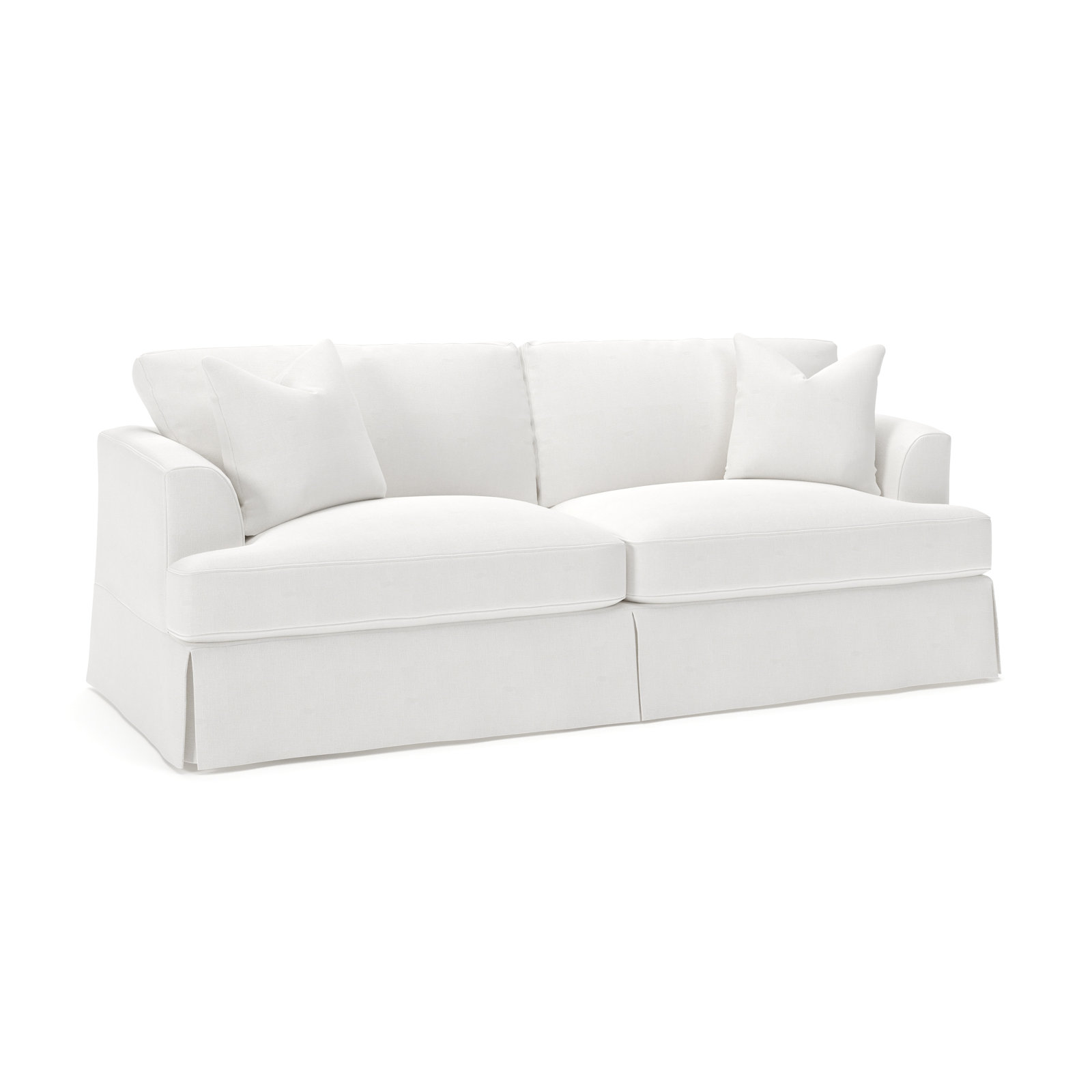 Lucia 92.5'' Upholstered Sleeper Sofa, Drusky Moonglow Sustain® Basketweave