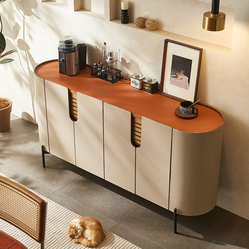 Organisateur de buffet italien en cuir italien