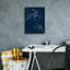  «Lines In Space 1» par Kamdon Kreations, art mural sur toile, 12 po x 16 po