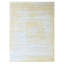 Tapis oriental de style moderne 9 pi x 9 pi, jaune, macaron, tissé à la main, en laine et en soie à base de plantes