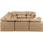 Canapé modulaire en U rembourré en similicuir 8 pièces Itala-94482599